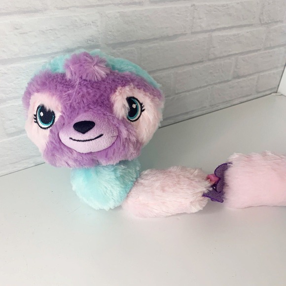 Twisty Petz Cuddlez Snugglez Sloth Plush Pink Purple Stuffed Animal Spin Master - Picture 2 of 7